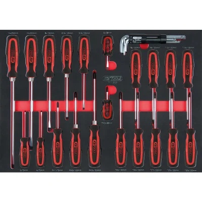 KS Tools SCS atsuktuvų rinkinys, 29 dalių, 1/1 sistemos įdėkle (711.1029)