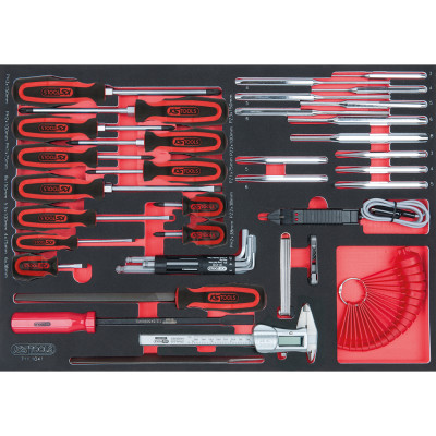 KS Tools SCS atsuktuvų ir matavimo prietaisų rinkinys, 41 dalies 1/1 sistemos įdėkle (711.1041)