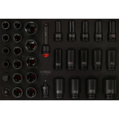 KS Tools 3/4" galingų galvučių rinkinys putplasčio įdėkle, 33 dalių (811.1033)