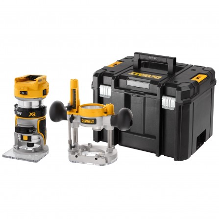 Dewalt akumuliatorinė vertikali freza DCW604NT-XJ, 18 V + lagaminas