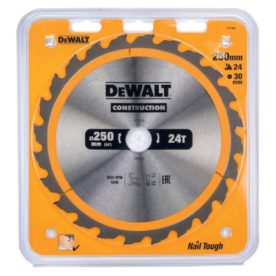 DeWalt diskinio pjūklo diskas DT1956-QZ 250 x 30 mm 24 dantys