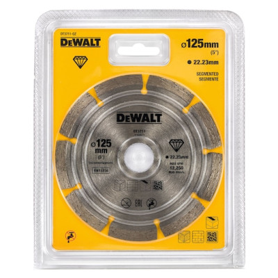 DeWalt segmentinis deimantinis pjovimo diskas DT3711-QZ 125 x 22,2 mm