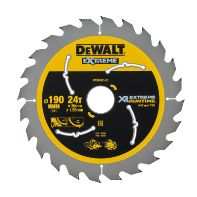 DeWalt XR Extreme Runtime diskinio pjūklo diskas DT99562-QZ 190 x 30 mm 24 dantys