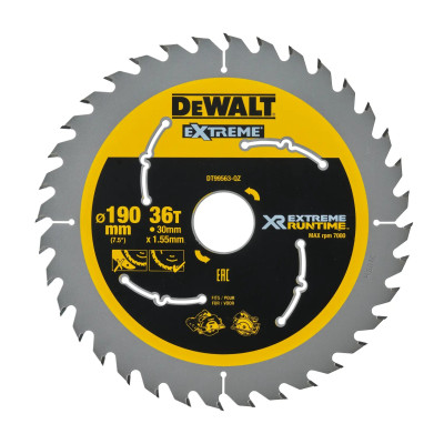 DeWalt diskinio pjūklo diskas DT99563-QZ 190 x 30 mm 36