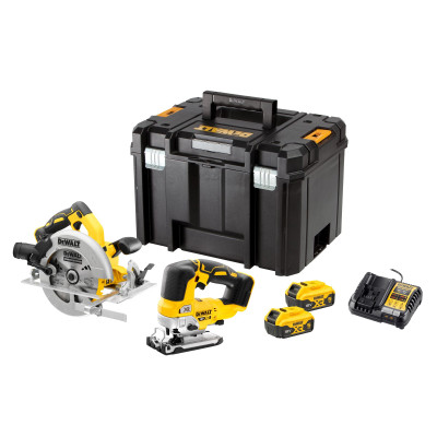 DeWalt akumuliatorinių pjūklų rinkinys DCK2012P2T DCS570 DCS334 18 V