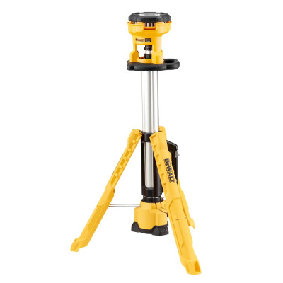 DeWalt akumuliatorinis statybinis LED šviestuvas DCL079 18 V su stovu