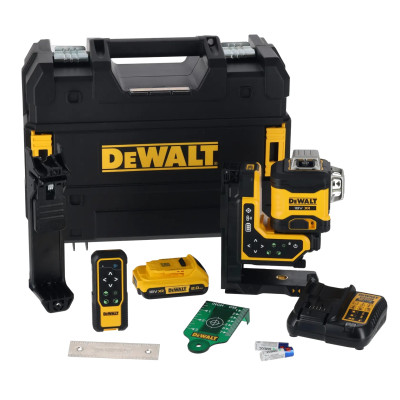 DeWalt akumuliatorinis linijinis lazeris DCLE34035D1 18 V su nuotoliniu valdymu