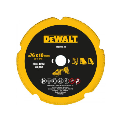 DeWalt deimantinis multimaterial pjovimo diskas DT20590 76 mm