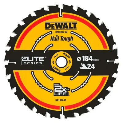 DeWalt ELITE diskinio pjūklo diskas DT10402 190/30 mm, 24 dantys