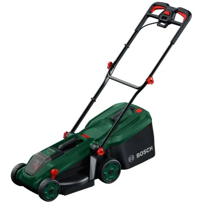 Bosch akumuliatorinė vejapjovė Rotak 18V-34 18 V, 34 cm, su 4,0 Ah akumuliatoriumi ir įkrovikliu