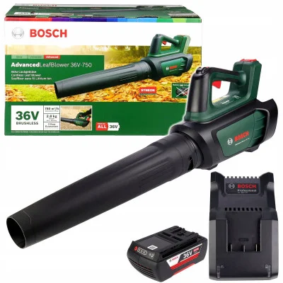 Bosch akumuliatorinis lapų pūstuvas AdvancedLeafBlower 36V-750 su 2,0 Ah akumuliatoriumi