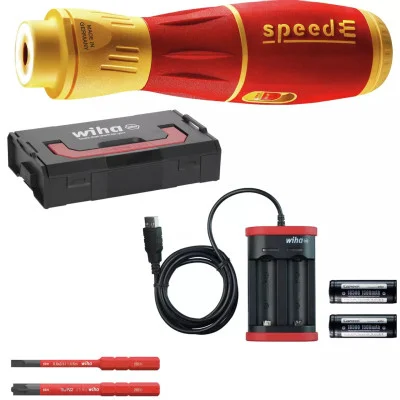 Wiha elektrinis atsuktuvas speedE II 44318 7 dalių L-Boxx Mini