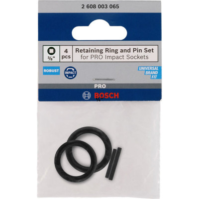 Bosch PRO Impact laikiklio žiedo ir kaiščio rinkinys 3/8 4 vnt.