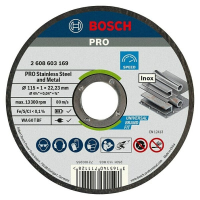 Bosch PRO Metal šlifavimo diskas 115×6×22,23 mm