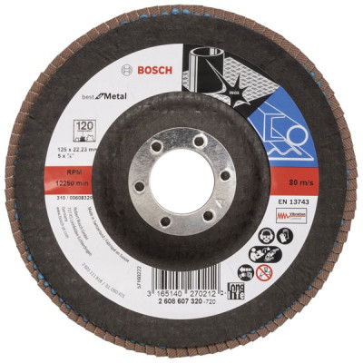 Bosch X431 vėduoklinis šlifavimo diskas 125 mm G120