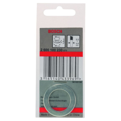 Bosch PRO saw blade reduction ring redukcinis žiedas 30 × 1,8 × 25,4 mm
