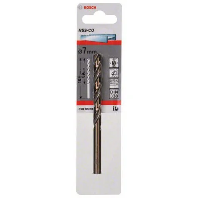 Bosch HSS-Co DIN 338 grąžtas 7,0 × 69 × 109 mm