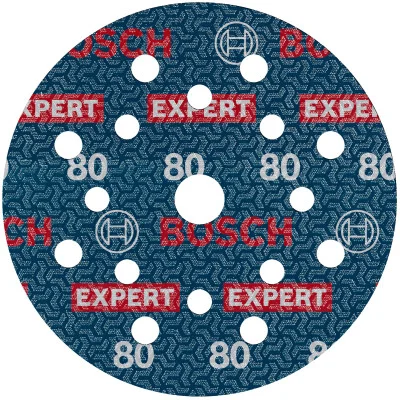 Bosch EXPERT O780 foil sanding disc pluoštinis šlifavimo diskas 125 mm, G80
