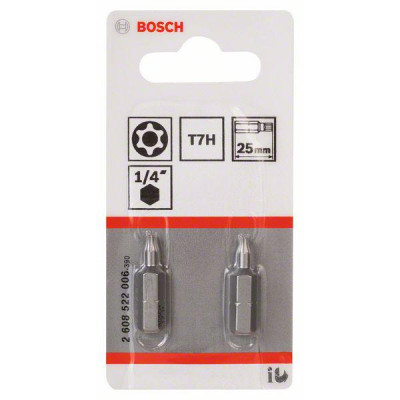 Bosch itin kietas saugos TORX sukimo antgalis T7H, 25 mm