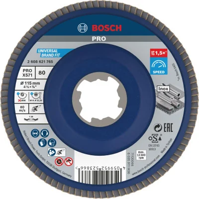 Bosch vėduoklinis šlifavimo diskas X-Lock, G80