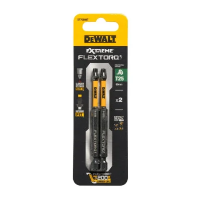 DeWalt sukimo antgalis FLEXTORQ T25 89 mm, 2 vnt.