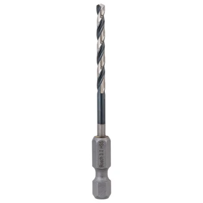 Bosch HSS spiralinis grąžtas su šešiakampiu kotu 3,2 x 36 x 75 mm