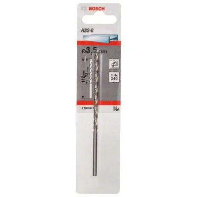Bosch HSS-G metalo grąžtas DIN 340 2608595678 3,5 x 73 x 112 mm