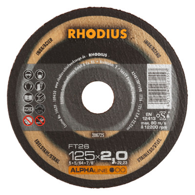 Rhodius pjovimo diskas 180x2x22,23, 250-208726