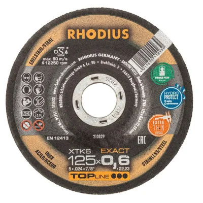 Rhodius pjovimo diskas 125x0,6x22,23, 250-210829