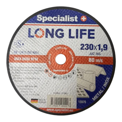 Metalo pj.diskas LONG LIFE 230x1,9x22 mm
