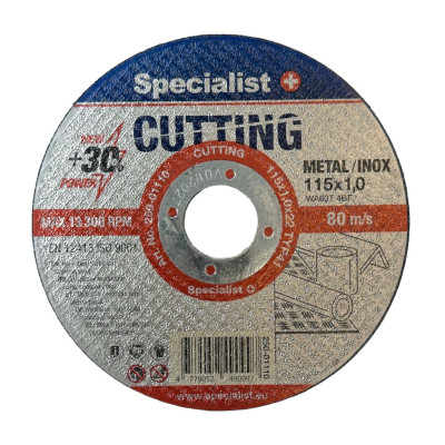 Specialist pjovimo diskas 115x1.0x22, 250-01110