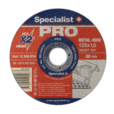 Specialist pjovimo diskas 125x1x22, 250-04210