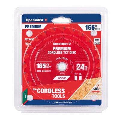 Specialist pjovimo diskas 165x24, 51/2-16524