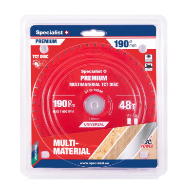 Specialist pjovimo diskas 190x48, 51/3-19048