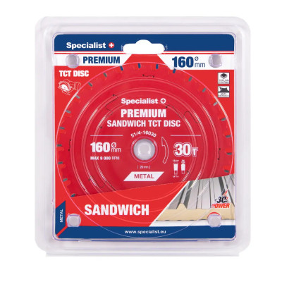 Specialist pjovimo diskas 160x30, 51/4-16030
