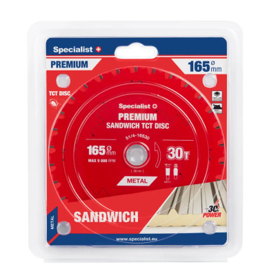 Specialist pjovimo diskas 165x30, 51/4-16530