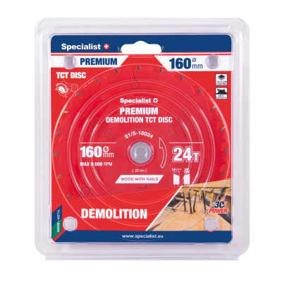 Specialist pjovimo diskas 160x24, 51/5-16024