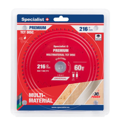Specialist pjovimo diskas 216x60, 51/8-21660