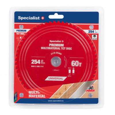 Specialist pjovimo diskas 254x60, 51/8-25460