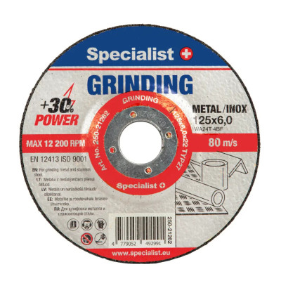 Specialist šlifavimo diskas 125x6x22, 250-21262