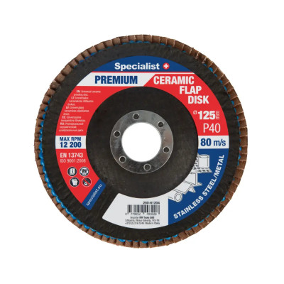Specialist Ceramic PREMIUM lapelinis šlifavimo diskas 125 mm P40