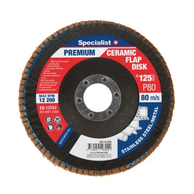 Specialist Ceramic PREMIUM lapelinis šlifavimo diskas 125 mm P80