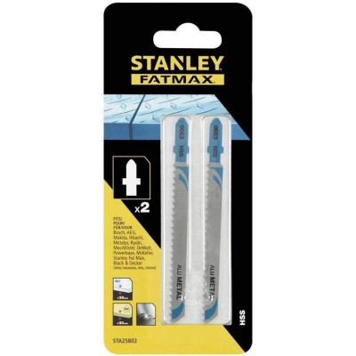 STANLEY siaurapjūklio pjūkleliai 25802XJ metalui ir plastikui 100 mm, 2 vnt.