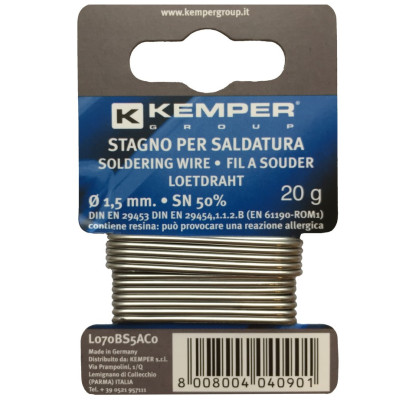 Kemper lydmetalis 1,5 mm 20 g SN 50%