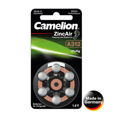 Camelion mikro elementai A312/DA312/ZL312 44/3-173448 1,4 V 6 vnt.