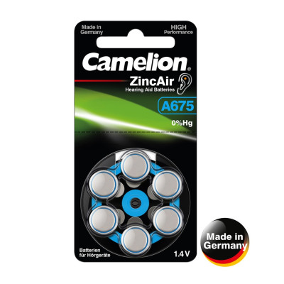 Camelion mikro elementai A675/DA675/ZL675 44/3-173447 1,4 V 6 vnt.