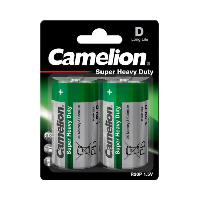 Camelion anglies-cinko elementai R20 44/1-R20B2 D 1.5V 2 vnt.