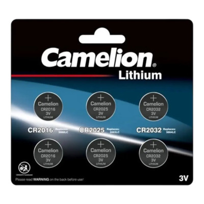 Camelion mikro ličio elementų rinkinys 2xCR2032, 2xCR2025, 2xCR2016 44/3-CR6145 3V 6 vnt.