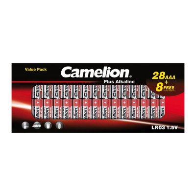 Camelion šarminiai elementai AAA 44/1-LR03B36 1.5V 36 vnt.