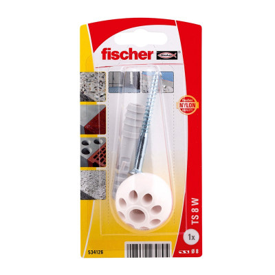 Fischer durų atrama TS 8 balta